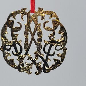 Virginia Metalcrafters 1991 Colonial Williamsburg Cypher Christimas Ornament